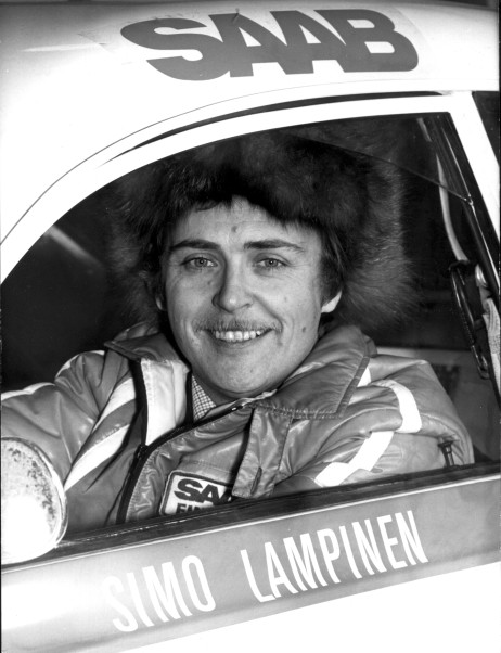 Simo Lampinen Saabin ratissa 1970-luvulla